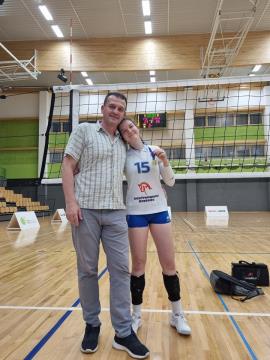 Tonja Smole in podžupan Tomaž Smole